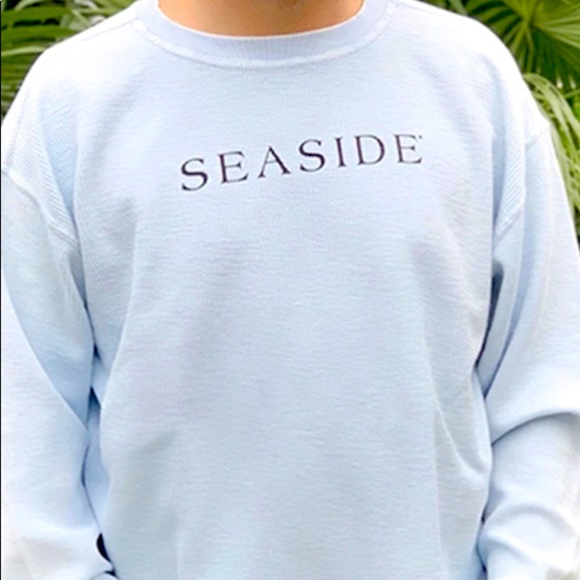 Seaside Corded Baby Blue Sweatshirt 